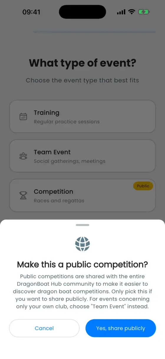 Confirmation sheet: Make this a public competition?