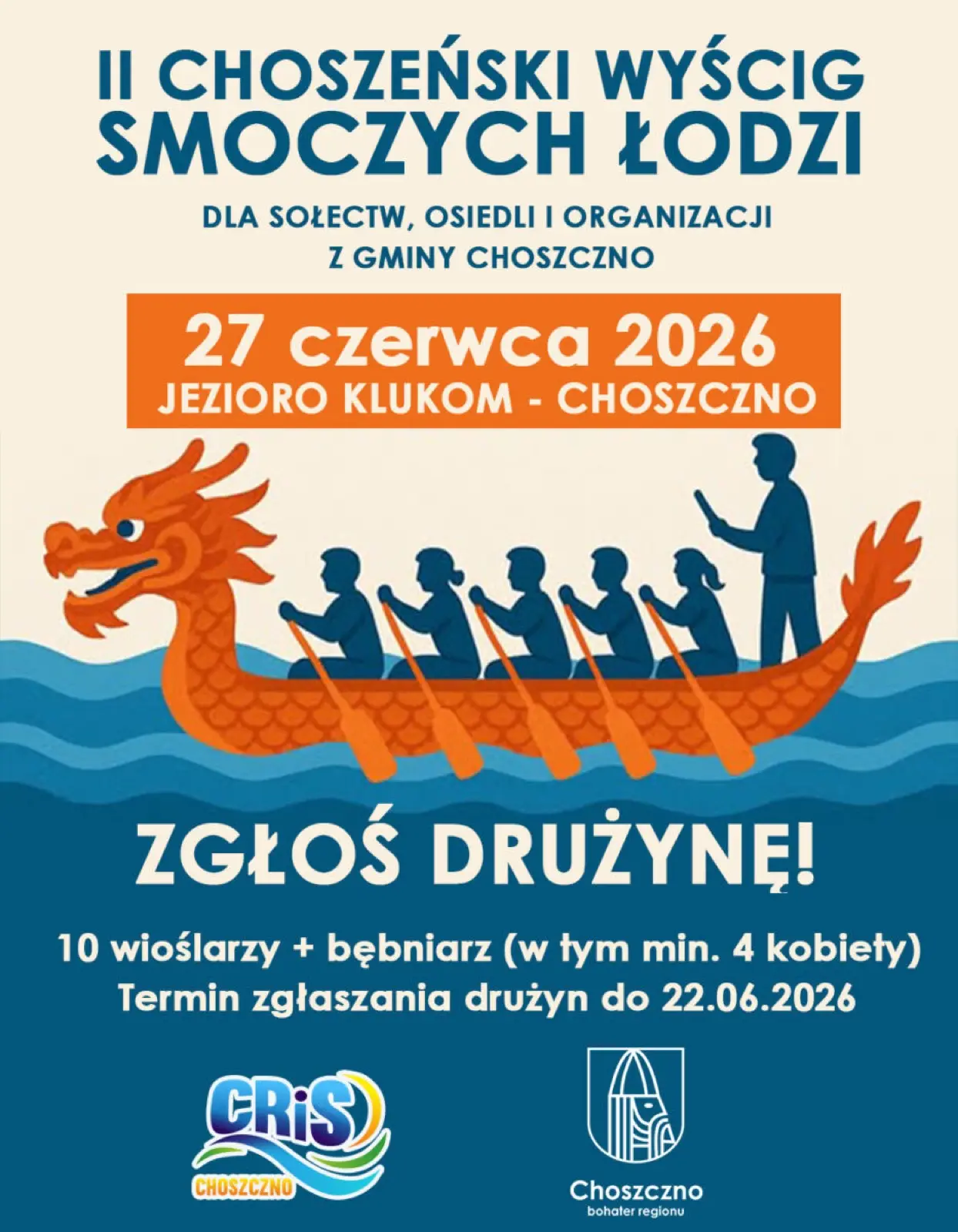 II Choszczeński Wyścig Smoczych Łodzi