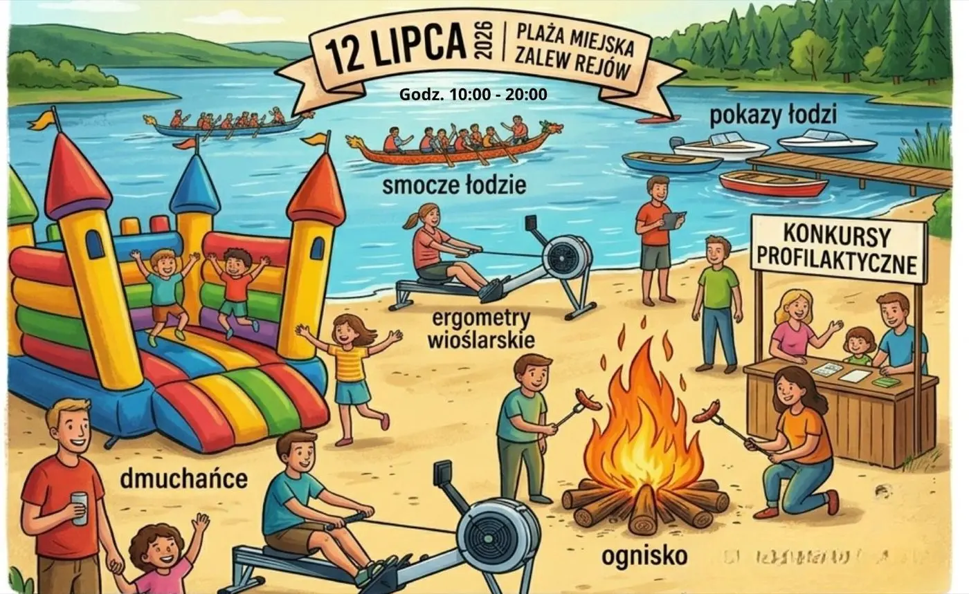 Wyścigi Smoczych Łodzi – Piknik Rekreacyjno-Profilaktyczny nad Zalewem Rejów